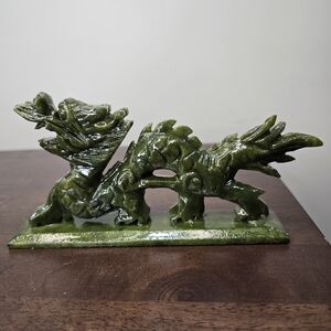 Green Jade Crystal Dragon